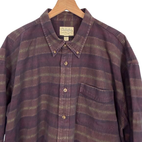 CABELA'S Shirt Mens XL Tall 100% Heavy Cotton Aztec Southwestern Gorpcore Casual - Picture 4 of 10